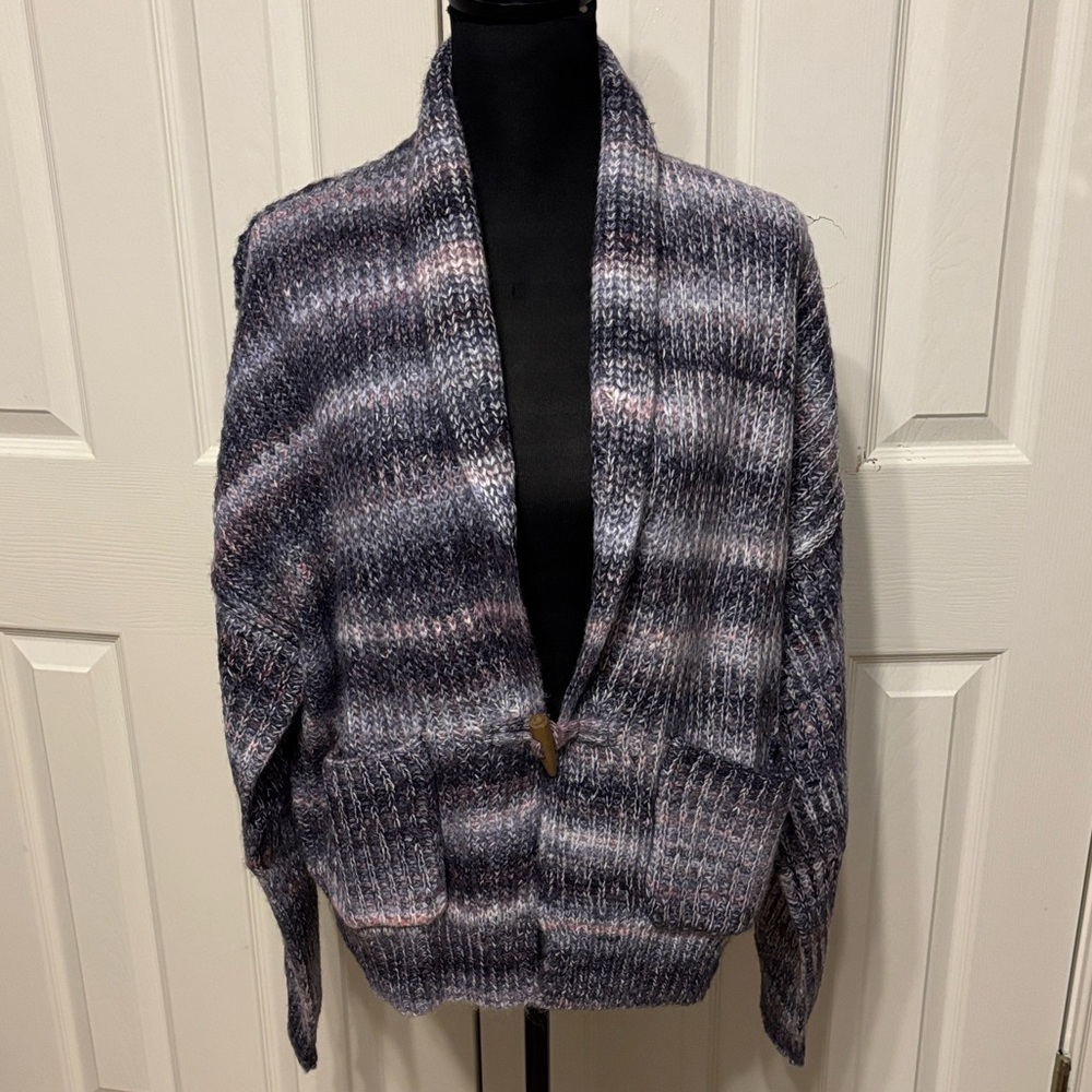 Lucky Brand Toggle Front Spacedye Cardigan